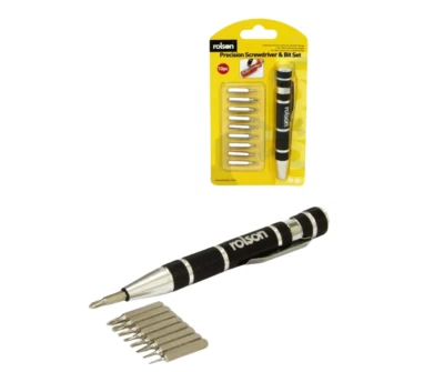 Rolson 9 In1 Magnetic Precision Screwdriver Set Electronic Spectacles Jewellery  - Image 1 of 2