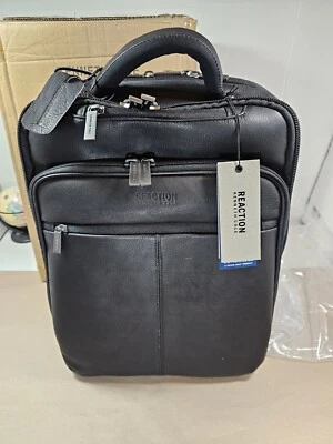 Kenneth Cole Reaction Manhattan Messenger Backpack Black 16" Laptop $200 Retail  - Image 1 of 4