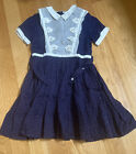 Vintage Celeste NY Toddlers Girl 1950S Dress Lace Collar garden ￼party kids Sz 8
