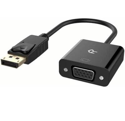 DISPLAY Port DP to VGA Adapter, Gold Plated Converter - Image 1 of 4