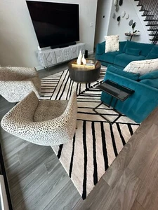 Jaipur Living Geometric Handmade Tufted Area Rug - Nikki Chu Collection - Picture 1 of 5