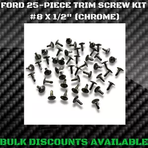 Tornillos de moldeo para pozo de rueda exterior interior Ford Granada cromo - Imagen 1 de 2
