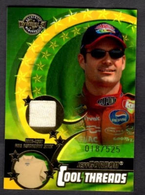 2004 WHEELS AMERICAN THUNDER COOL THREADS #CT3 JEFF GORDON  #/525  MEM - Image 1 of 2
