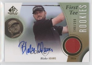 2014 SP Game Used Edition First Tee Rookies /399 Blake Adams #41 Rookie Auto RC