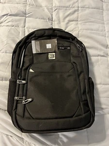 Laptop Backpack, Waterproof Business Travel Backpack with USB Charging Black - Picture 1 of 11