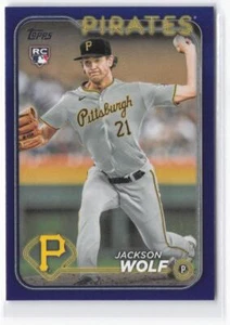 2024 Topps Jackson Wolf #523 Royal Blue Pittsburgh Pirates - Picture 1 of 2