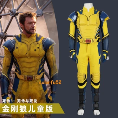 Deadpool & Wolverine Wolverine Niños Disfraz Traje Niños Mono Trajes Foto 1 de 4