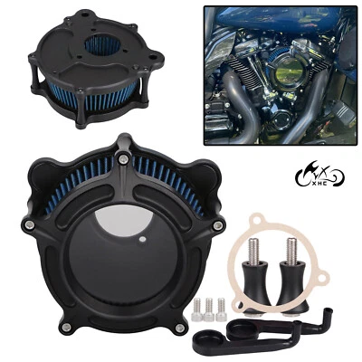 Filtro de admisión azul filtro de aire para Harley Street Glide Special FLHXS Road King Foto 1 de 4