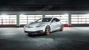 Póster fotográfico impreso decoración de pared Novitec Tesla Model S 2017 alta resolución - Imagen 1 de 1