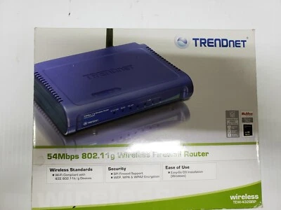 TRENDNET 54Mbps 802.11g Wireless Firewall Broadband Router TEW-432BRP (FC20-3) - Image 1 of 4