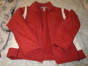 Old Navy ladies red & white jacket size large - Picture 1 of 6