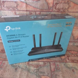 ~NEW FACTORY SEALED~ TP-Link Archer AX3000 4 Stream Dual-Band Wi-Fi 6 Router - Picture 1 of 4