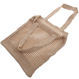 Women Summer Bag Knitted Shopping Bag Crossbody Bag Beach Tote Pouch - Picture 1 of 12