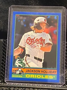 Jackson Holliday 2025 Topps Heritage Dark Blue Border #329 Orioles - Picture 1 of 2