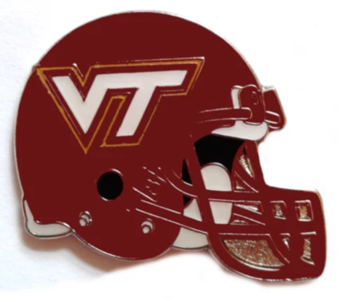 Virginia Tech Hokies Pins Virginia Polytechnic Institute Football Helmet SL Pin Cover
