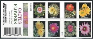 Mint US Cactus Flowers Booklet Pane of 20 Forever Stamps Scott# 5359b (MNH) - Picture 1 of 2