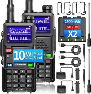 AR-5RM Ham Radio – 10W Long Range Handheld Two-Way Radio with NOAA, 999CH, Type- - Zdjęcie 1 z 11