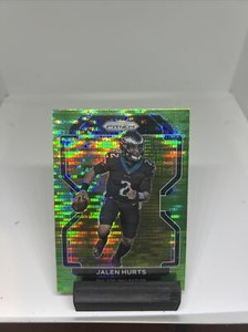 2021 Panini Prizm - Neon Green Pulsar Prizm #221 Jalen Hurts