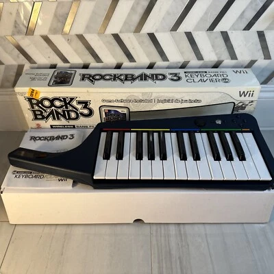Nintendo Wii Rock Band Keyboard Clavier With Manual No Game Ships ASAP - Image 1 of 4