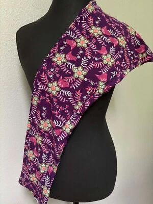 NEW LuLaRoe Tall and Curvy Leggings ~Purple Birds & Green Floral~ - Image 1 of 2