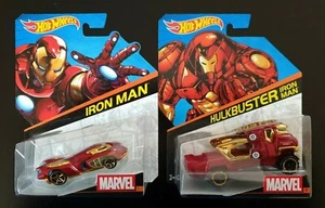Hot Wheels Iron Man & Hulkbuster Diecast 2 Cars Marvel Superheroes Series 2015 - Picture 1 of 6