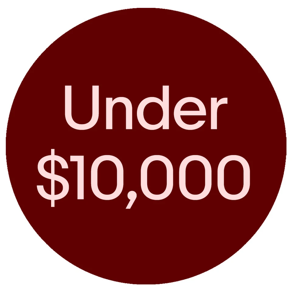 Under $10,000