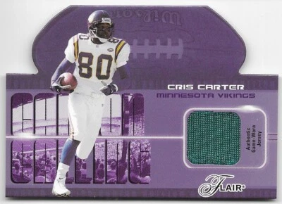 Camiseta Flair Canton Calling 2003 #CC Cris Carter Minnesota Vikings parche reliquia Foto 1 de 2