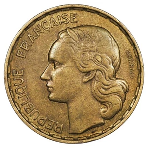 France - 50 francs Guiraud 1952 B cupro-aluminium F.425/9 Gad.880 KM.918 monnaie - Picture 1 of 2
