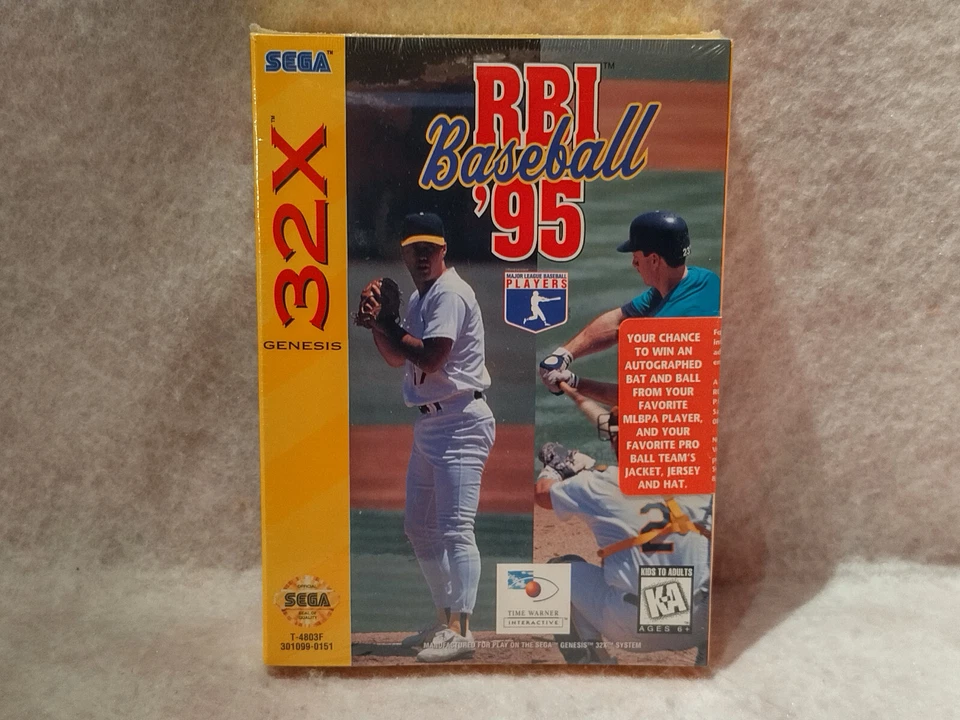 *NEW* RBI Baseball '95 (Sega Genesis 32X) MLBPA - Factory Sealed! Mint Condition - Image 1 of 4