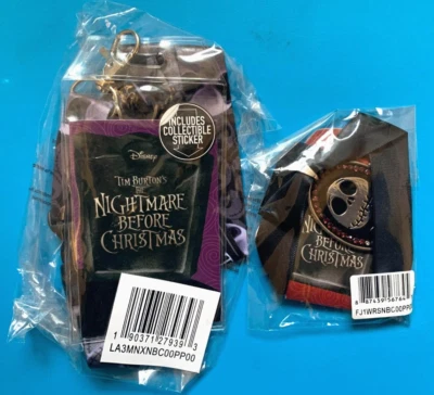 Lote de Gargantilha de Veludo Jack & Sally Colar e Cordão Jack Skellington NBC Disney Novo na embalagem - Imagem 1 de 3