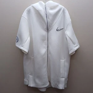 Nike Mens Full Zip Short Sleeve Hoodie Jacket White SZ XXL Engineered BQ9289-100 - Picture 1 of 12