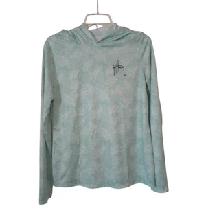 Guy Harvey Damen mintgrün Kapuze Langarm Performance Angelshirt M - Bild 1 von 5