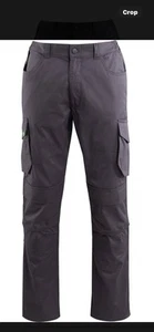 Arco Responsible Men’s Convoy Grey Cargo Trousers with Kneepad Pockets. W34 L30 - Picture 1 of 4