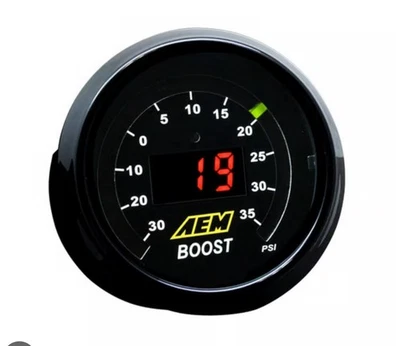 NEW AEM Electronics 52mm Boost Digital Gauge -30-35psi - 30-4406  - Image 1 of 4