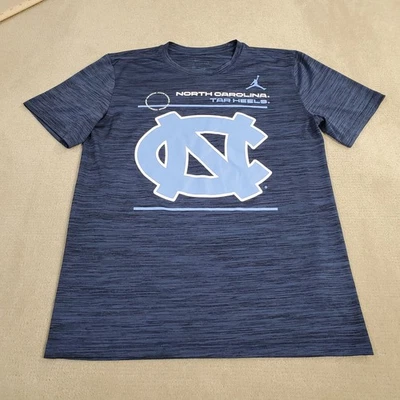 North Carolina Tar Heels Shirt Mens Medium Blue Nike Dri Fit Short Sleeve Jordan - Image 1 of 4
