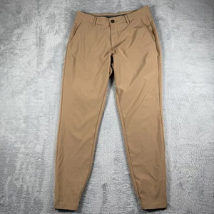 Primo Pants Mens 31 Tan Golf Preppy Performance Khaki Chino Athletic Casual - Picture 1 of 16