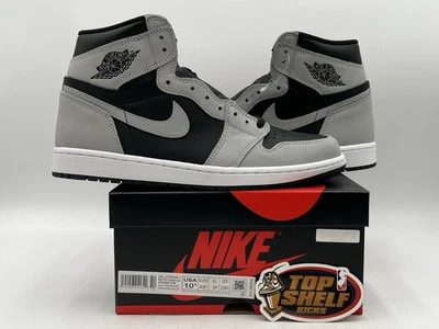 DS Novo Nike Air Jordan Retro 1 High OG Shadow 2.0 2021 Tamanho 10.5 Cinza Autêntico - Imagem 1 de 4
