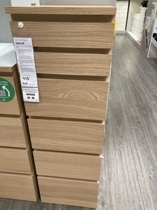 IKEA Malm 6 Drawer in White Oak Finish NEW - Picture 1 of 24