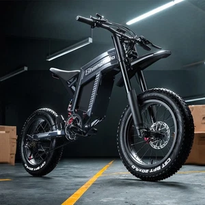 S900 1500VV Fat Tire E-Bike 20" Full Suspension Electric Bike 48V E Motorbike - Picture 1 of 24