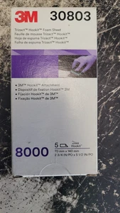3M ( 30803 ) 8000er Körnung Trizact Hookit Schaumstoffplatte, 70 mm x 140 mm, **5 Platten** - Bild 1 von 3
