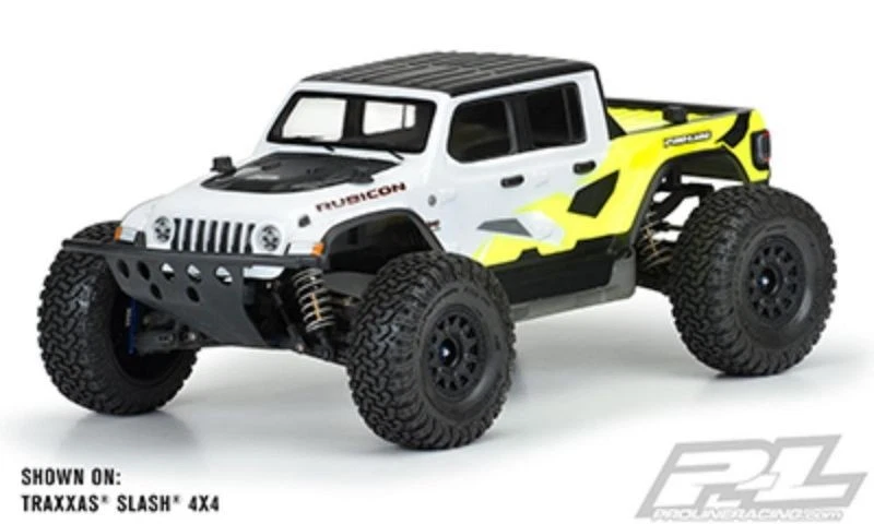 Proline Racing 3542-00 Jeep Gladiator Rubicon Body SC and 1:8 MT (Clear) - Image 1 of 1