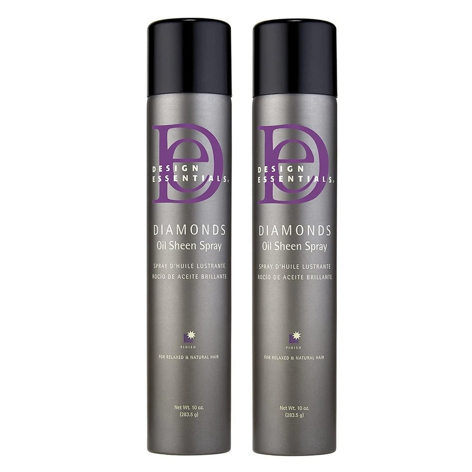 Aceite de diamantes Design Essentials spray brillo cabello relajado y natural 10 oz (paquete de 2) Foto 1 de 1