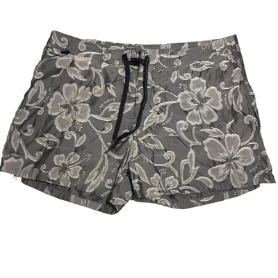 Sundek Mens Shorts Swim Trunks Floral Gray Size 36 Drawstring Lined - Image 1 of 4