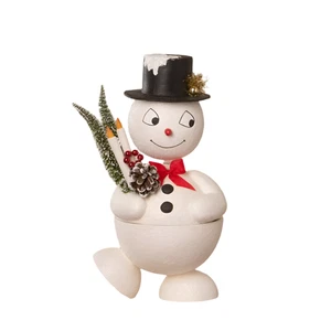 Jolly Bobble Snowman Container by Bethany Lowe Designs - Picture 1 of 7