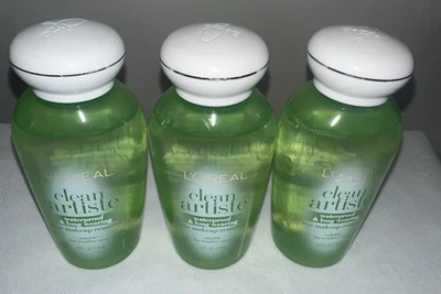 3 L'Oreal Paris Clean Artiste Waterproof And Long Wearing Eye Makeup Remover - Image 1 of 3