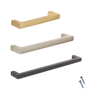 10 Stück Metall Vierkant T-Bar Griffe 96 mm - 200 mm - Aluminium Schubladengriffe - Bild 1 von 28