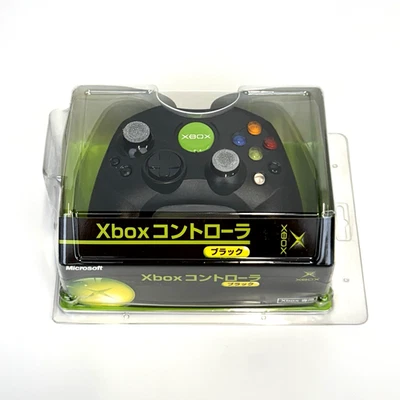 Original Xbox Wired Controller Black Japanese Version Sealed Unopened New - Image 1 of 4