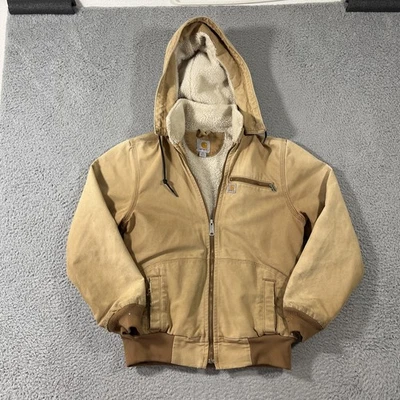 Chaqueta Carhartt Mujer S Wildwood Lona Sherpa Con Capucha 100815-211 Yellowstone Foto 1 de 4