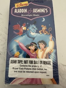 Aladdin and Jasmine's Moonlight Magic 1998 VHS Video Tape - Picture 1 of 2