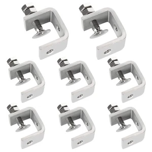 8Pcs 304 Stainless Steel Small C Clamps, 1Inch Mini C Clamp, Heavy Duty C-C l... - Picture 1 of 7